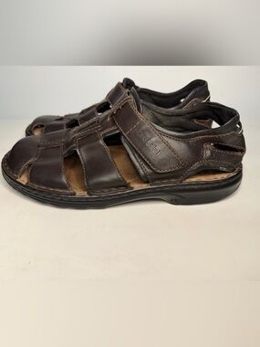 Mens Josef Seibel Brown Leather Fisherman Casual Comfort Sandals Size EU 46 Josef Seibel Max 74 Fisherman Sandal - Men main image 2